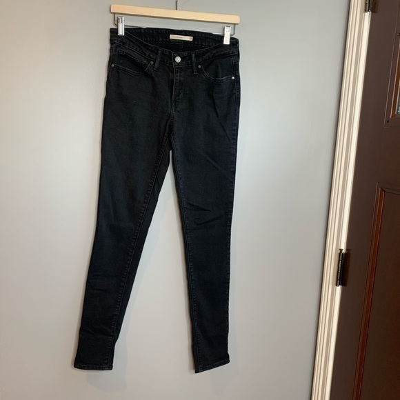 Levi's | black 711 skinny jeans - Picture 1 of 6